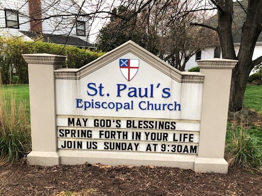 Church Sign - May God's Blessings Spring Forth In Your Life