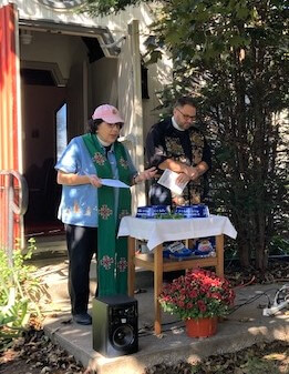 Clergy Leading Blessing of the Animals