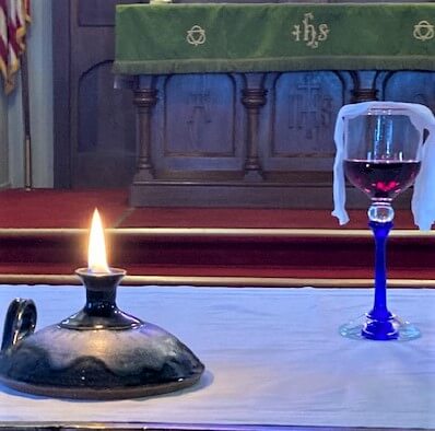 Healing Service Candle and Eucharist Cup